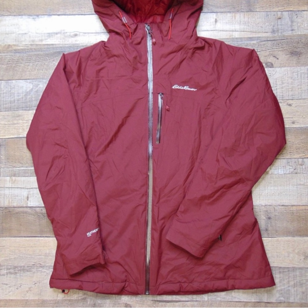 Eddie Bauer Women L First Ascent Primaloft jacket Ski Shell Weatheredge Plus